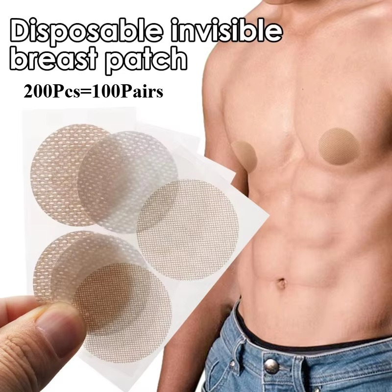 Strapless Bra Adhesive - 200pcs 보이지 않는 남자 젖꼭지 커버