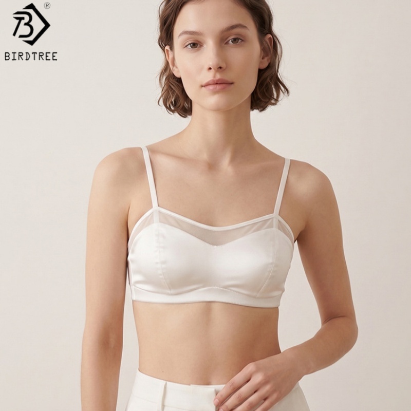 Sheer Mesh Bra - 버드트리, 19MM 93% 실크 7% 스판덱스