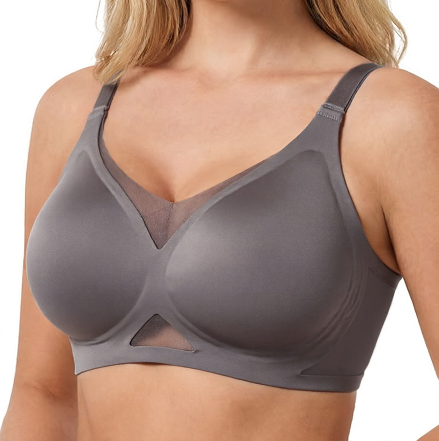 여성용 심리스 와이어프리 브라, 메쉬 패널 통기성 풀컵 - Sheer Mesh Bra 리뷰 및 가격