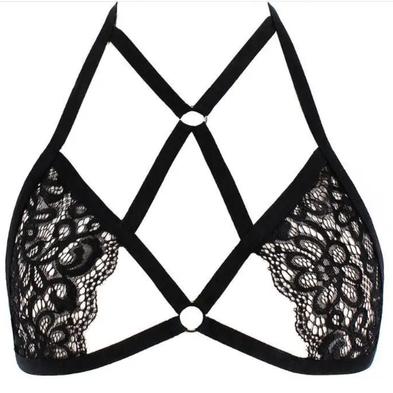 ‌ 유로 패션 레이스 란제리 세트: 스트랩 홀터 브라  - Lace Bralette Set 리뷰 및 가격