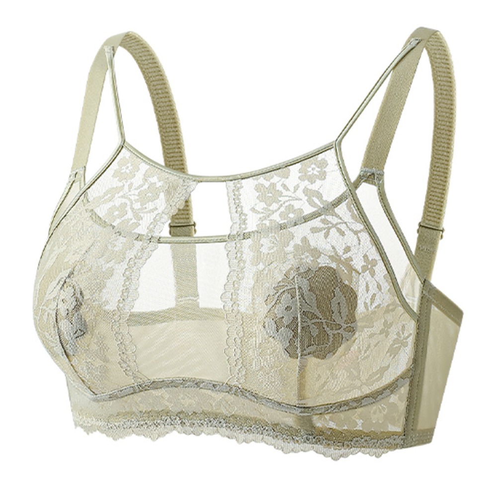 패션 메쉬 플라워 무선 딥 V 브라 여성용 충격 방지  - Sheer Mesh Bra 리뷰 및 가격